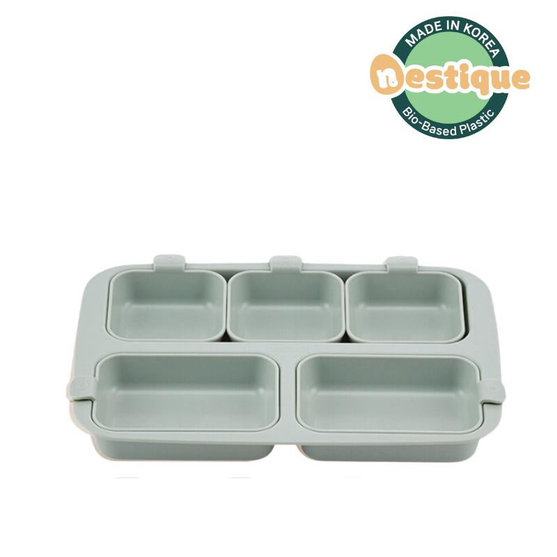 Khay ăn trẻ em cao cấp 5 ngăn hiệu Nestique N-11