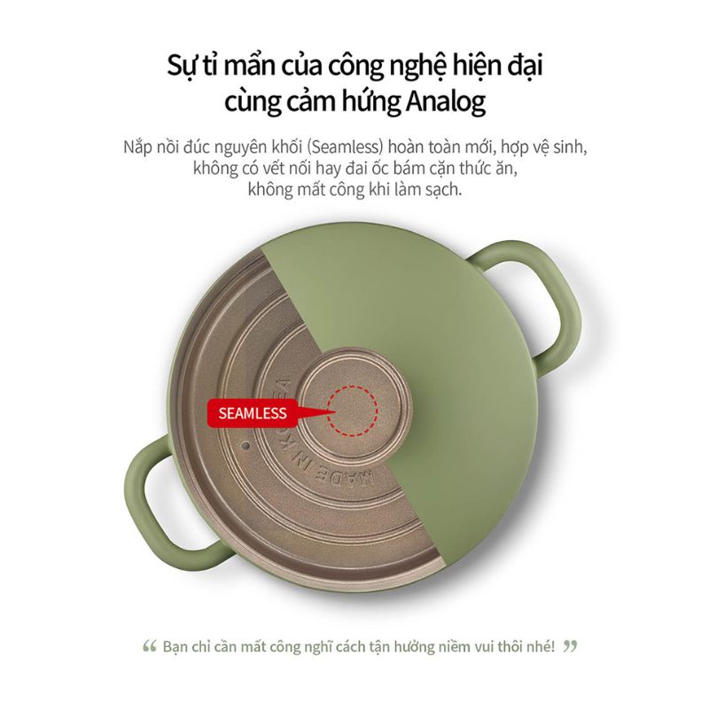 Nồi lẩu Ceramic hiệu PN BLRPT-24CLD(IH) [24cm - 3.2L]
