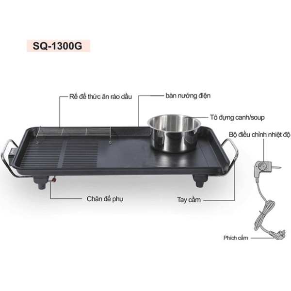 Bàn nướng điện Tiger Queen SQ-1300G [57cm]