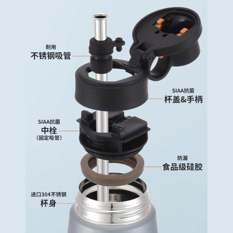 Bình giữ lạnh Tiger nắp bật có ống hút MCS-A050 [500ml]