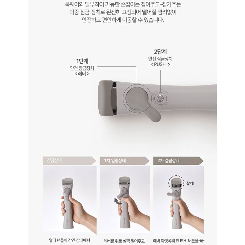 Bộ nồi Ceramic tay cầm rời hiệu PN BNCPT-SET [6 món]