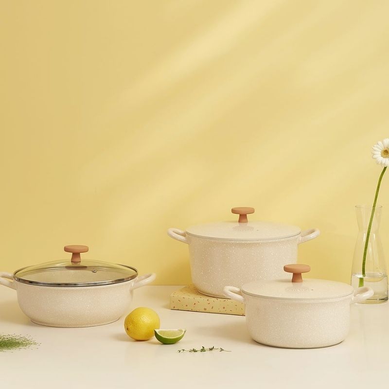 Nồi quánh ceramic chống dính hiệu POONGNYUN [PN] BLRMPT-20B(IH) [2.0L]