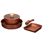 Bộ nồi Ceramic IH tay cầm rời hiệu Tiger Queen DCWCB-SET [5 món]