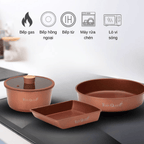 Bộ nồi Ceramic IH tay cầm rời hiệu Tiger Queen DCWCB-SET [5 món]