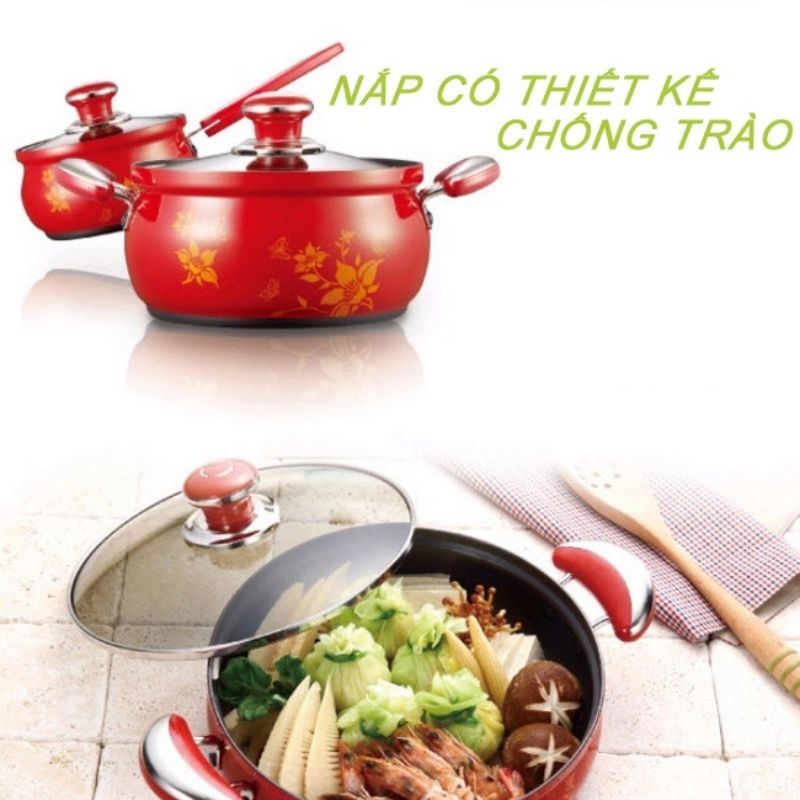 Bộ nồi nhà bếp nhôm hiệu PoongNyun FAPV [10 món]