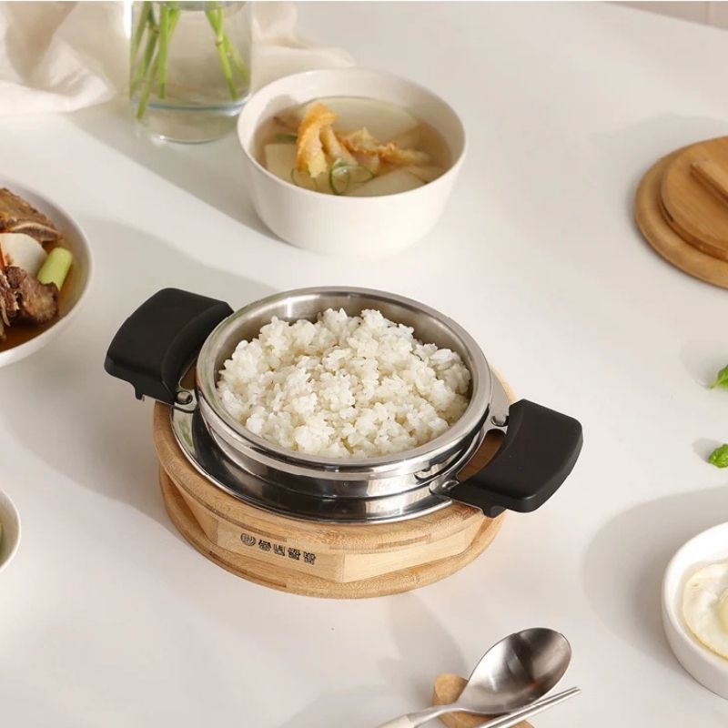 Bộ nồi áp suất inox 5 món hiệu POONGNYUN [PN] PKBHSE-01SET(IH) [0.7L]