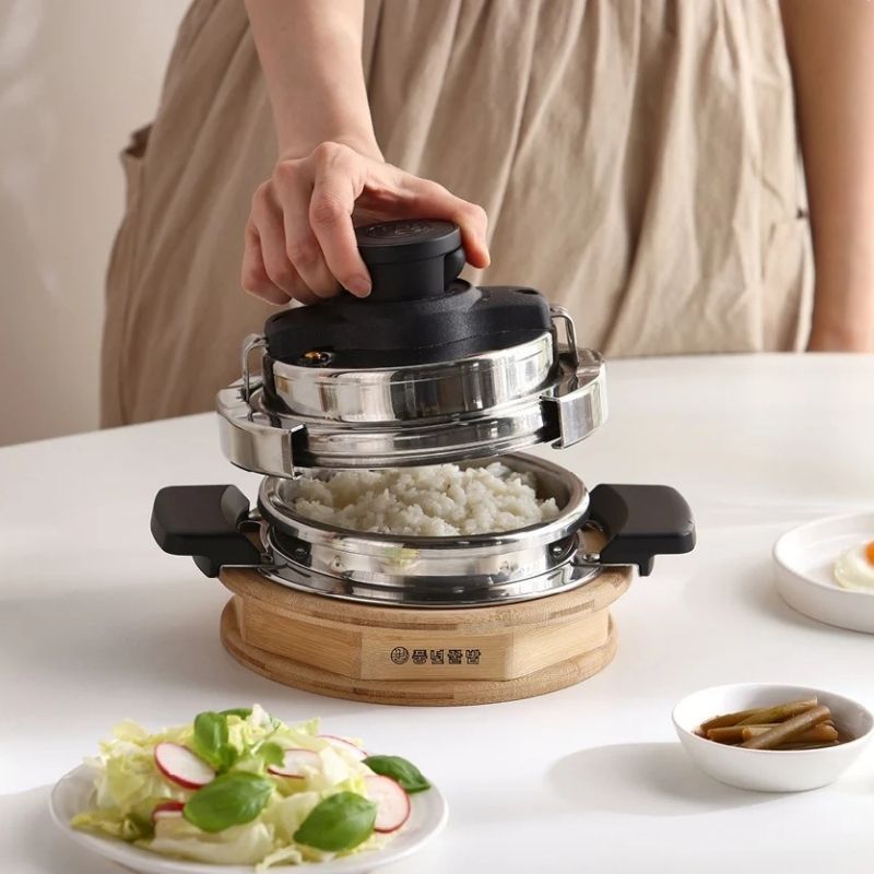 Bộ nồi áp suất inox 7 món hiệu POONGNYUN [PN] PKBHS-SET(IH) [0.7L]