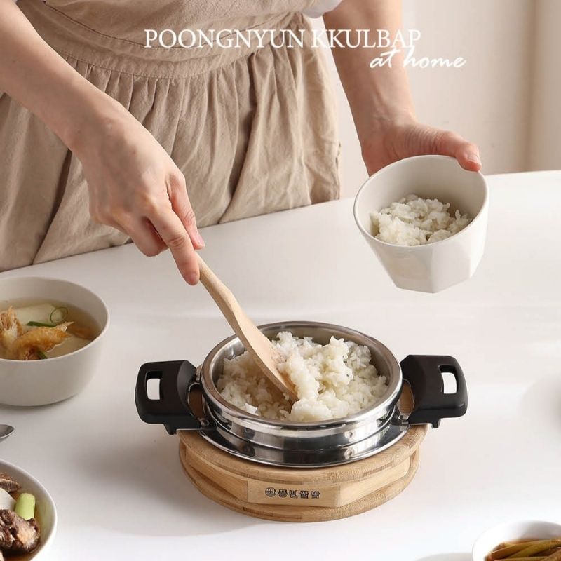 Bộ nồi áp suất inox 5 món hiệu POONGNYUN [PN] PKBHSE-01SET(IH) [0.7L]