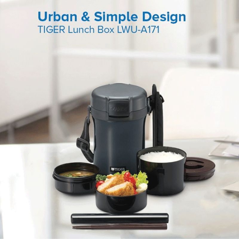 Cà men cơm giữ nhiệt Tiger 3 ngăn LWU-A171 [1.22L]
