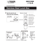 Cà men cơm giữ nhiệt Tiger 3 ngăn LWU-A171 [1.22L]