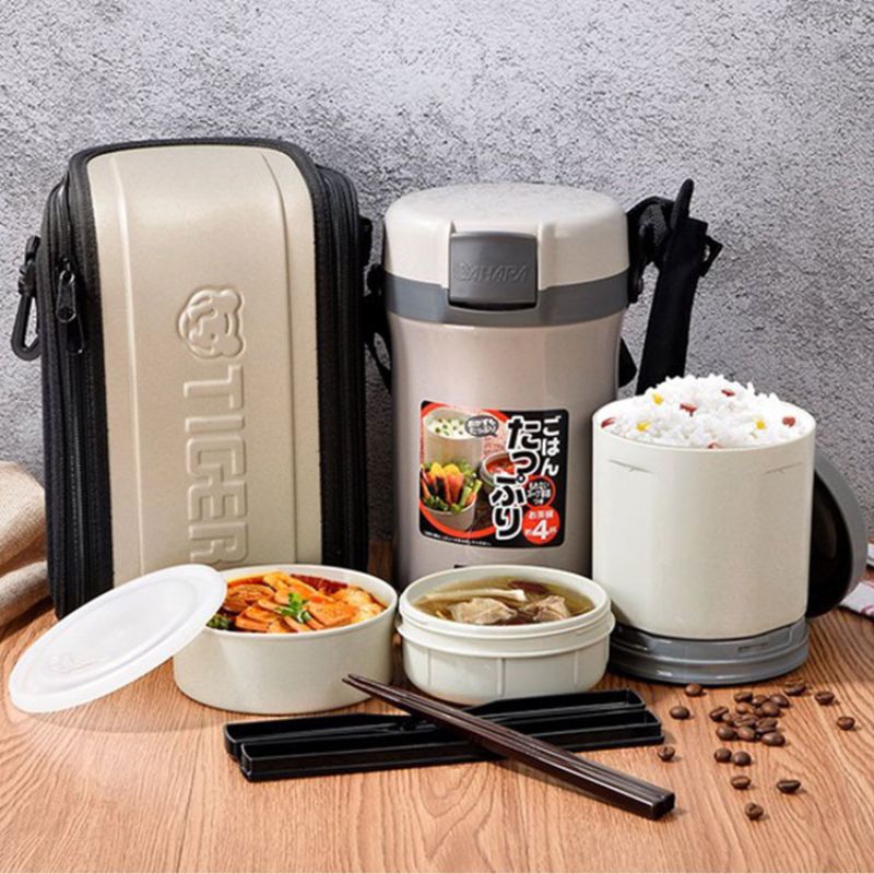 Cà men cơm giữ nhiệt Tiger 3 ngăn LWU-B200 [1.41L]