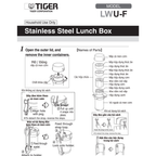 Cà men cơm giữ nhiệt Tiger 4 ngăn LWU-F200 [1.48L]