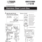 Cà men cơm giữ nhiệt Tiger 3 ngăn LWU-B200 [1.41L]