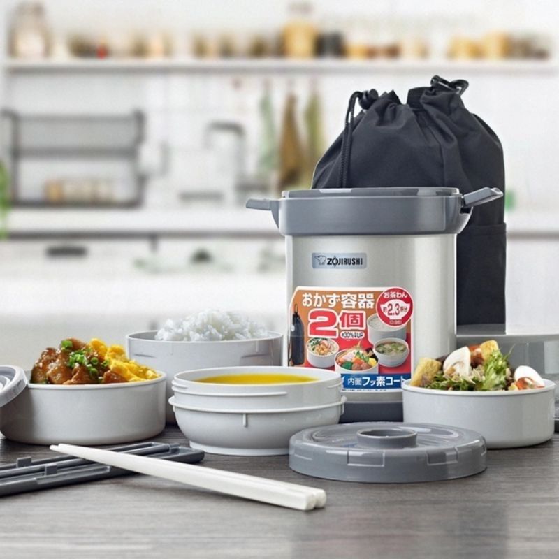 Cà men cơm giữ nhiệt Zojirushi 4 ngăn SL-JAF14