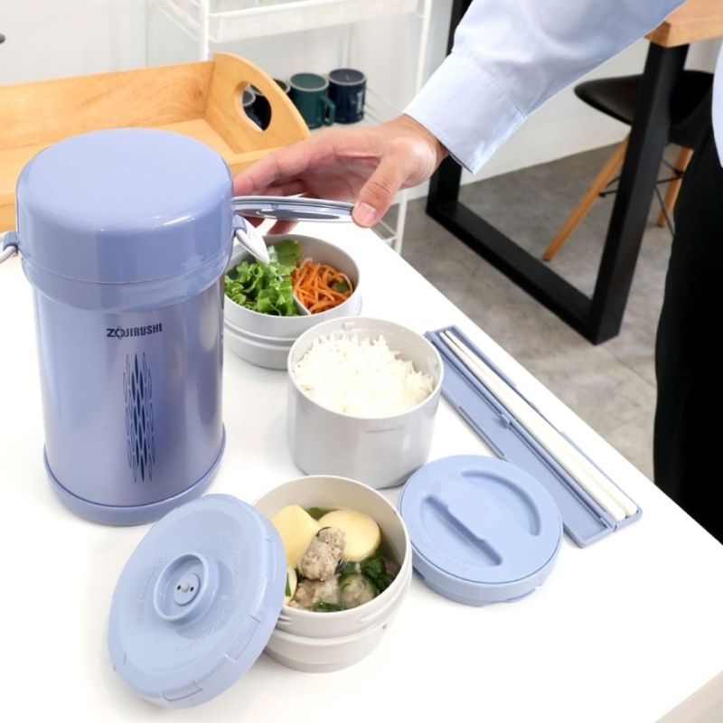 Cà men cơm giữ nhiệt Zojirushi 3 ngăn SL-NC09