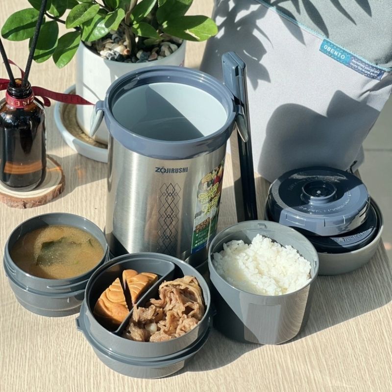 Cà men cơm giữ nhiệt Zojirushi 3 ngăn SL-NC09