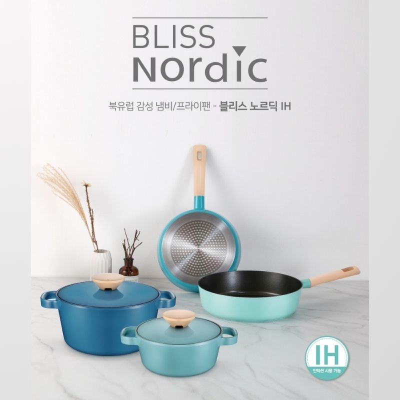 Chảo nhôm chống dính lồng sâu hiệu POONGNYUN [PN] BNDP-28(IH) [28cm]