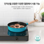 Chảo nhôm chống dính lồng sâu hiệu POONGNYUN [PN] BNDP-28(IH) [28cm]
