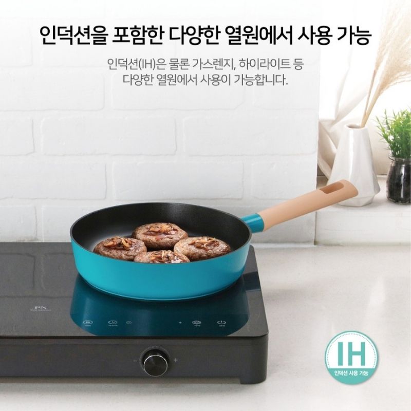 Chảo nhôm chống dính lồng sâu hiệu POONGNYUN [PN] BNDP-28(IH) [28cm]