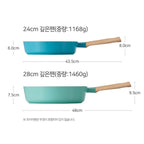 Chảo nhôm chống dính lồng sâu hiệu POONGNYUN [PN] BNDP-28(IH) [28cm]