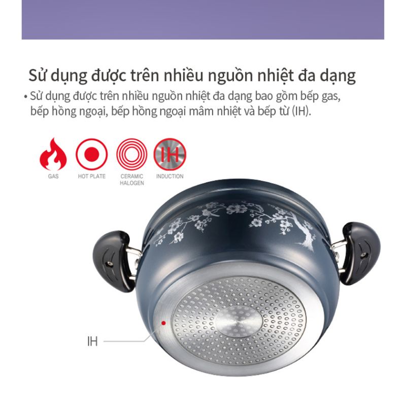 Nồi casserole nhôm hiệu PN FMPT-20C(IH) [20cm - 2.9L]