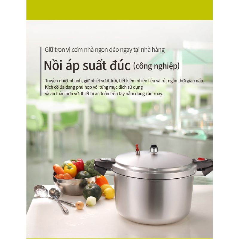 Nồi áp suất nhôm đúc nguyên khối hiệu PN HCAPC-50 [23.0L]