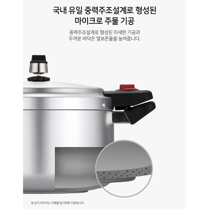 Nồi áp suất nhôm đúc nguyên khối hiệu PN HCAPC-50 [23.0L]