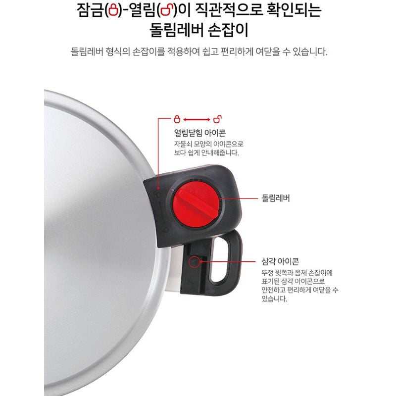 Nồi áp suất nhôm đúc nguyên khối hiệu PN HCAPC-50 [23.0L]
