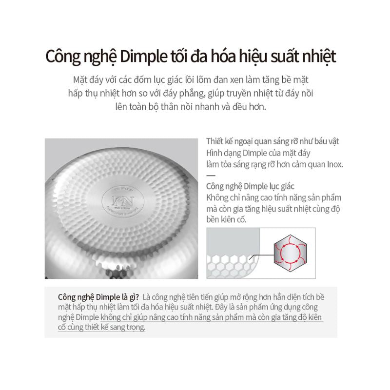 Nồi áp suất Inox 3 lớp IH hiệu PN HNHPC-10(IH) [6.0L]