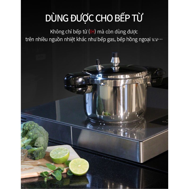 Nồi áp suất Inox đáy 3 lớp IH hiệu PN HNVPC-10(IH) [5.3L]