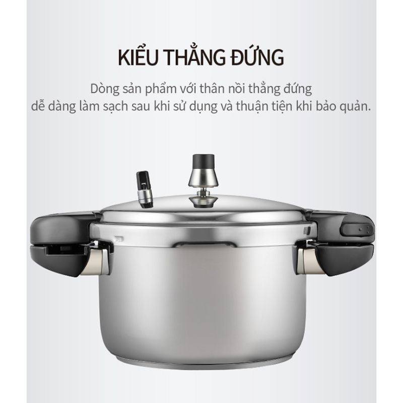Nồi áp suất Inox đáy 3 lớp IH hiệu PN HNVPC-10(IH) [5.3L]