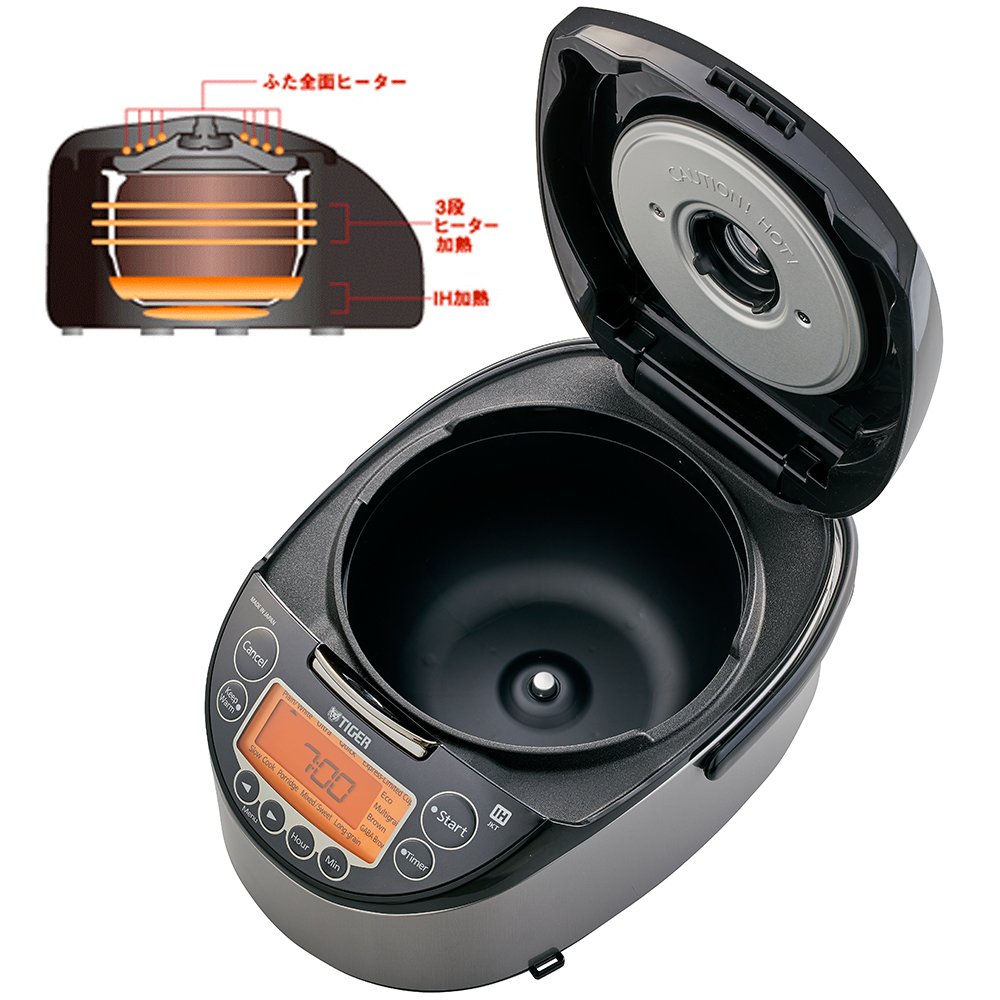 Nồi cơm điện tử cao tần Tiger 2 trong 1 JKT-D10V (1.0L)