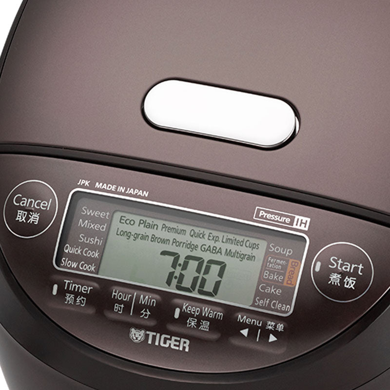 Nồi cơm điện tử cao tần áp suất Tiger 5 trong 1 JPK-W10W [1.0L]