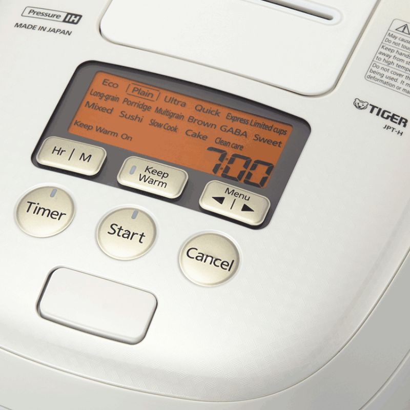 Nồi cơm điện tử cao tần áp suất kép Tiger 3 trong 1 JPT-H18S [1.8L]
