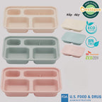 Khay ăn trẻ em cao cấp 4 ngăn có nắp hiệu Nestique N-21