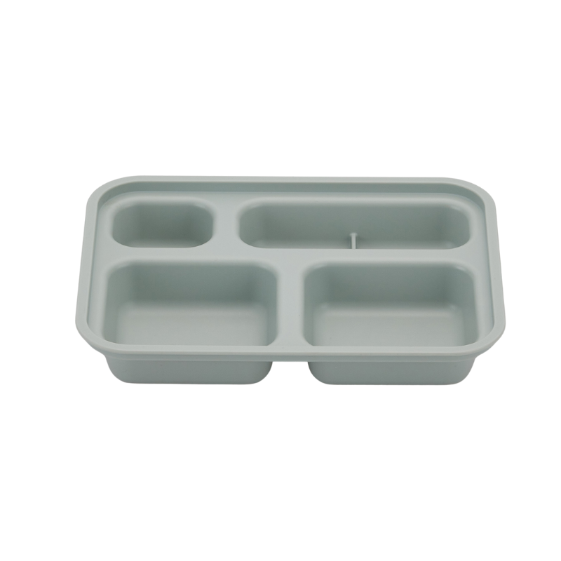 Khay ăn trẻ em cao cấp 4 ngăn có nắp hiệu Nestique N-21