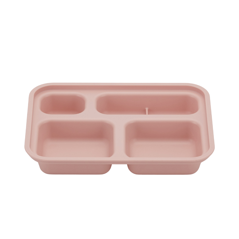 Khay ăn trẻ em cao cấp 4 ngăn có nắp hiệu Nestique N-21