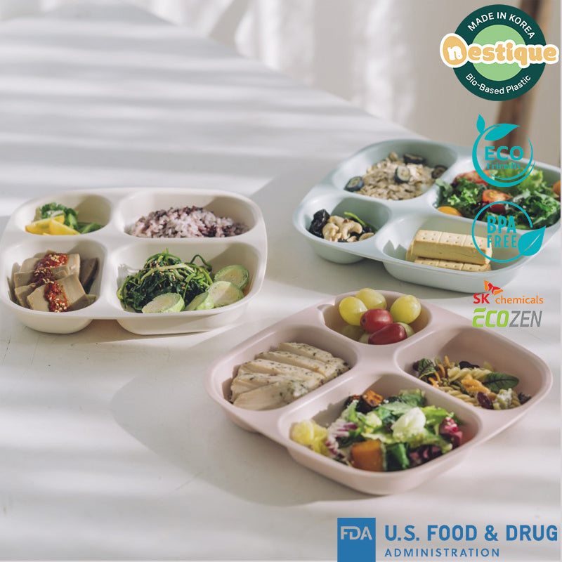 Khay ăn kiêng cao cấp 4 ngăn hiệu Nestique N-31