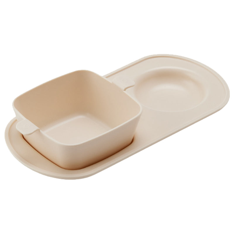 Khay ăn sáng trẻ em cao cấp 2 ngăn hiệu Nestique N-14