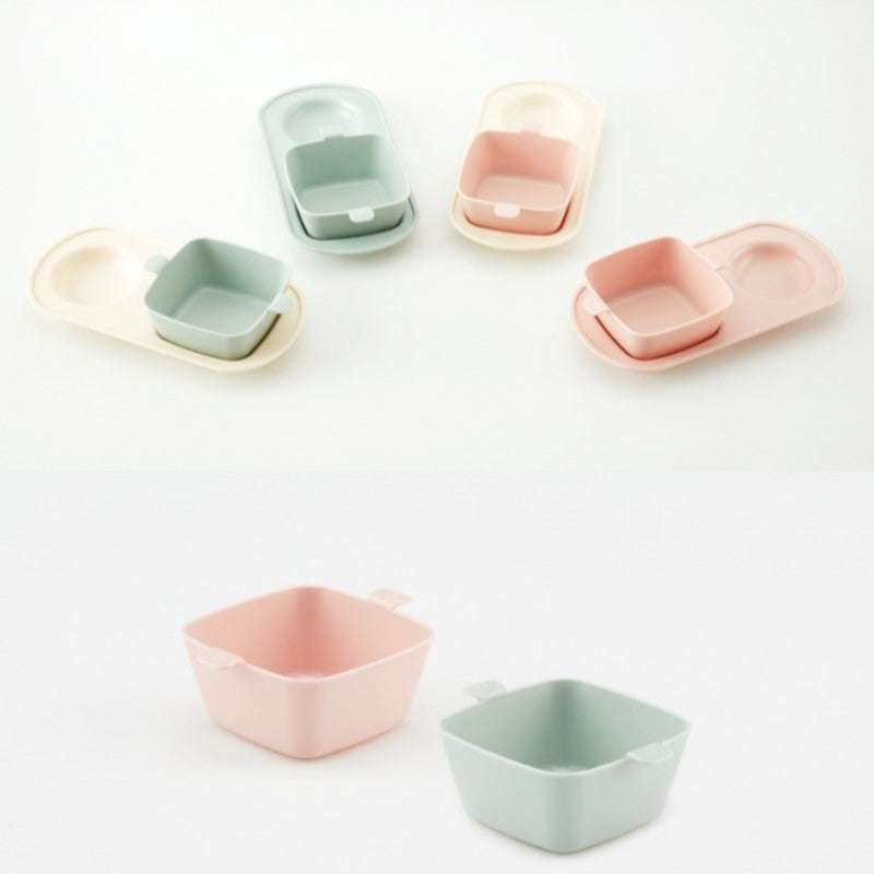 Khay ăn sáng trẻ em cao cấp 2 ngăn hiệu Nestique N-14