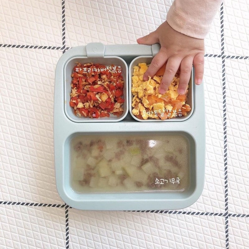 Khay ăn trẻ em cao cấp 3 ngăn hiệu Nestique N-12