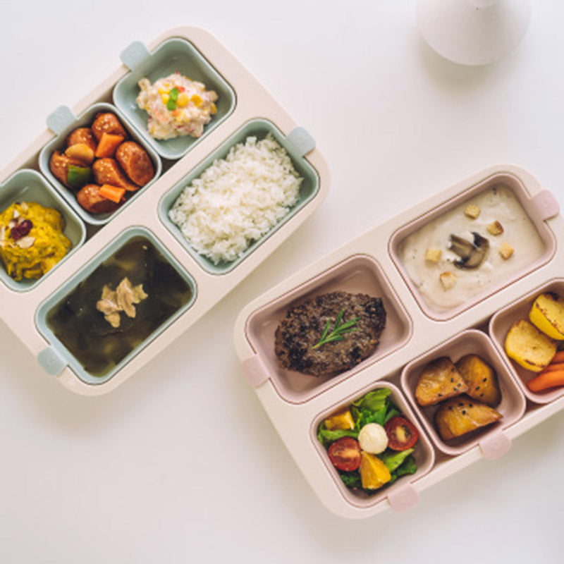 Khay ăn trẻ em cao cấp 5 ngăn hiệu Nestique N-11