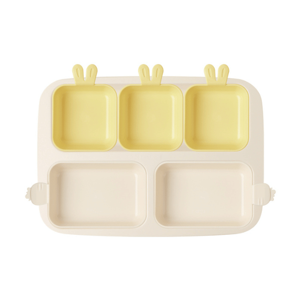 Khay ăn trẻ em cao cấp 5 ngăn Series Rabbit hiệu Nestique N-11-1