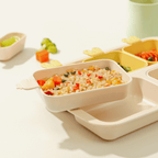 Khay ăn trẻ em cao cấp 5 ngăn Series Rabbit hiệu Nestique N-11-1