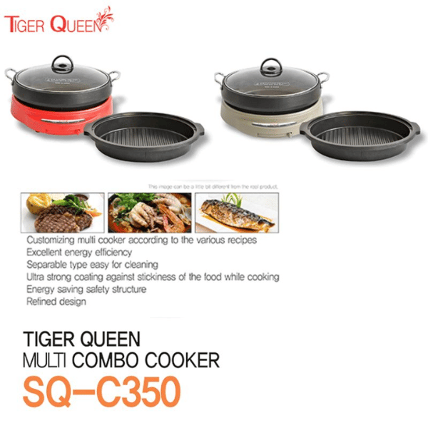 Lẩu điện đa năng Tiger Queen 2 trong 1 SQ-C350 [4.0L]