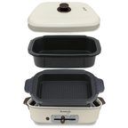 Lẩu điện phủ gốm Ceramic 2 trong 1 Kuvings KMG-200B [4.0L]