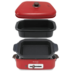 Lẩu điện phủ gốm Ceramic 2 trong 1 Kuvings KMG-200B [4.0L]