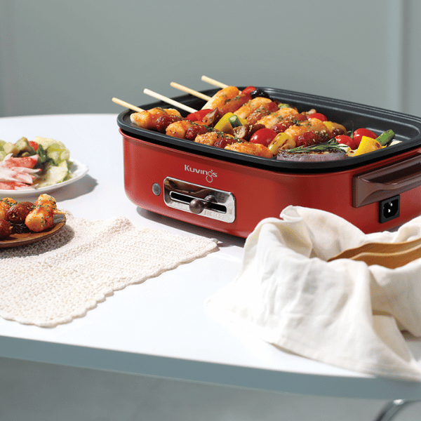 Lẩu điện phủ gốm Ceramic 2 trong 1 Kuvings KMG-200B [4.0L]