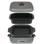 Lẩu điện phủ gốm Ceramic 2 trong 1 Kuvings KMG-200B [4.0L]