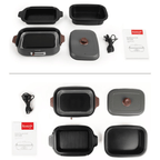 Lẩu điện phủ gốm Ceramic 2 trong 1 Kuvings KMG-200B [4.0L]